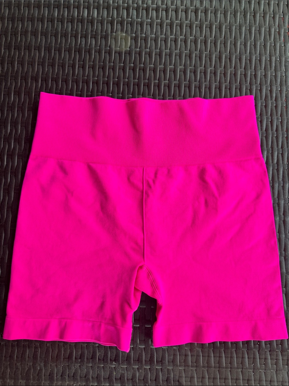 ZYIA Neon Pink High-Waist Bike Shorts
